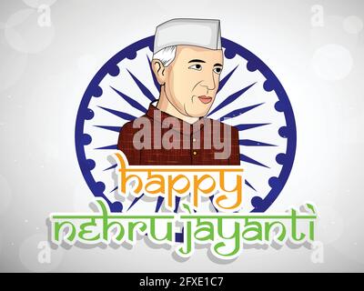 Jawaharlal Nehru Jayanti Illustration de Vecteur