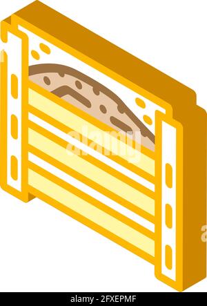 illustration vectorielle d'icône isométrique composteur maison Illustration de Vecteur