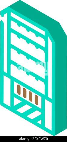 illustration vectorielle d'icône isométrique de composter ménager Illustration de Vecteur