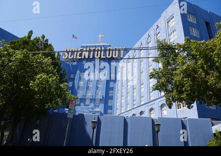 Los Angeles, Californie, États-Unis 26 mai 2021 UNE vue générale de l'atmosphère de l'église de Scientologie Building le 26 mai 2021 à Los Angeles, Californie, États-Unis. Photo par Barry King/Alay stock photo Banque D'Images