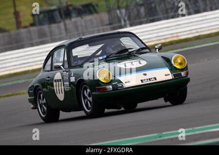 Guy Ziser, Porsche 911, HSCC Historic Road Sports Championships, Historic Sports car Club, HSCC, International Trophy Meeting, Silverstone Grand Prix Banque D'Images