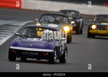 Adrian Gilbert, Lotus Elan S3, HSCC Historic Road Sports Championships, Historic Sports car Club, HSCC, International Trophy Meeting, Silverstone Gran Banque D'Images