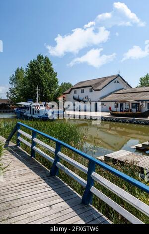 Village de Gura Portitei, péninsule de Portita au delta du Danube, Roumanie, Europe de l'est Banque D'Images