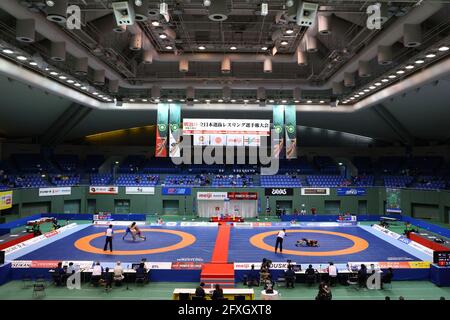 Vue générale, 27 MAI 2021 - Wrestling : Meiji Cup All Japan Selection Championship au gymnase du parc olympique de Komazawa, Tokyo, Japon. (Photo de Naoki Nishimura/AFLO SPORT) Banque D'Images