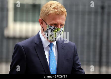 27 mai 2021, Londres, Angleterre, Royaume-Uni: Secrétaire d'État au numérique, à la Culture, aux médias et au Sport OLIVER DOWDEN est vu au 10 Downing Street. (Image crédit : © Tayfun Salci/ZUMA Wire) Banque D'Images