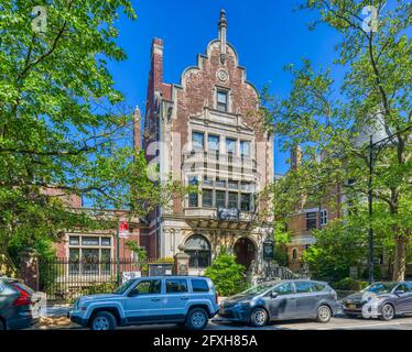 53 Prospect Park West, à l'origine un manoir conçu par William B. Tubby, aujourd'hui la Brooklyn Society for Ethical Culture. Banque D'Images