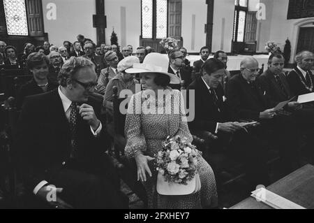 La princesse Beatrix et le prince Claus à 175e anniversaire de droit sur L.O. à Ridderzaal, de gauche à droite Ministre Van Kemenade, Beatrix et Claus, de Gaay Fortman, 14 juin 1976, princes, princesses, pays-Bas, agence de presse du XXe siècle photo, news to remember, documentaire, photographie historique 1945-1990, histoires visuelles, L'histoire humaine du XXe siècle, immortaliser des moments dans le temps Banque D'Images