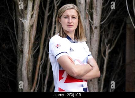 Team GB et Ellen White de Manchester City lors de l'annonce de l'équipe de football féminine Team GB Tokyo 2020 aux jardins botaniques de Birmingham. Date de la photo: Jeudi 27 mai 2021. Banque D'Images