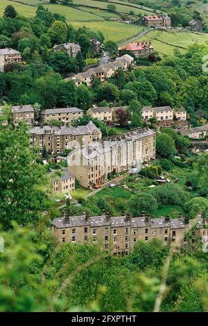 Hebden Bridge 2003 West Yorkshire Angleterre Royaume-Uni Banque D'Images