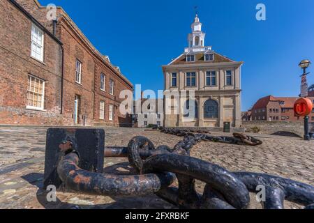 Vue sur la douane, Purfleet Quay, Kings Lynn, Norfolk, Angleterre, Royaume-Uni, Europe Banque D'Images