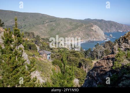 Les images de la plage de Muir donnent sur Stinson et Muir Beach dans le comté de Marin, Californie, États-Unis. Banque D'Images