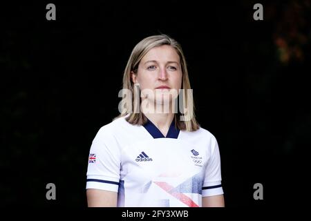 Team GB et Ellen White de Manchester City lors de l'annonce de l'équipe de football féminine Team GB Tokyo 2020 aux jardins botaniques de Birmingham. Date de la photo: Jeudi 27 mai 2021. Banque D'Images