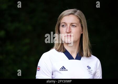 Team GB et Ellen White de Manchester City lors de l'annonce de l'équipe de football féminine Team GB Tokyo 2020 aux jardins botaniques de Birmingham. Date de la photo: Jeudi 27 mai 2021. Banque D'Images