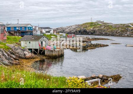 Channel-Port aux Basques dans le sud-ouest de Terre-Neuve. Banque D'Images