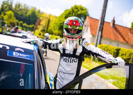 STIEVENART Nyls, Sainteloc Junior Team, Citroën C3, portrait au cours du Rallye du Touquet 2021, 1er tour du Championnat de France des Rallyes 2021, du 27 au 29 mai au Touquet, France - photo Bastien Roux / DPPI Banque D'Images