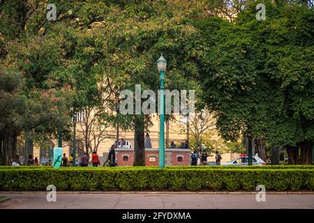 Place de la liberté, Belo Horizonte, Minas Gerais, Brésil Banque D'Images