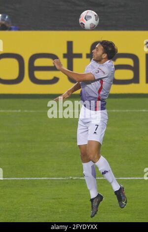 Lima, Pérou. 27 mai 2021. A. Bahachille lors d'un match entre Melgar (PER) x Metropolitanos FC (VEN) joué au Monumental U Stadium, à Lima, Pérou. Jeu valable pour le groupe D, sixième tour de la phase de groupe de CONMEBOL Sulamericana 2021. Crédit: Ricardo Moreira/FotoArena/Alay Live News Banque D'Images