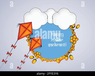 Festival indien de Makar Sankranti Illustration de Vecteur