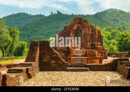 Ruines Cham à My Son, Vietnam Banque D'Images