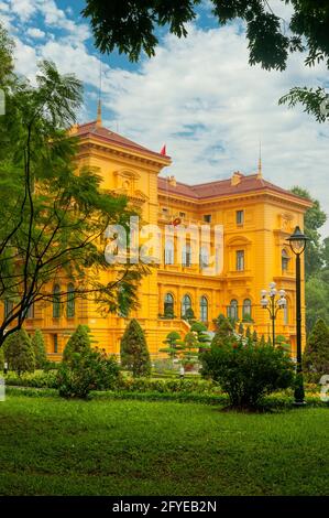 Palais présidentiel, Hanoi, Vietnam Banque D'Images