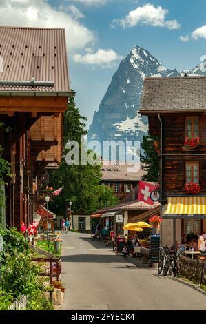 De l'Eiger Murren, Suisse Banque D'Images