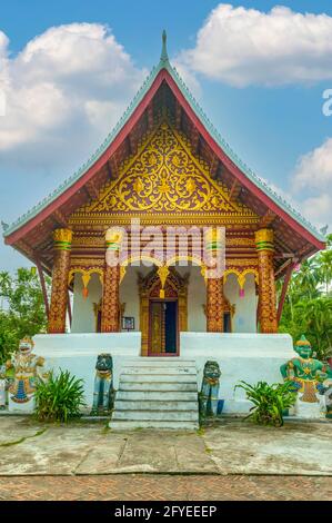 Wat Aham, Luang Prabang, Laos Banque D'Images