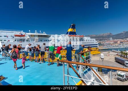 FRANCE, VAR (83) TOULON VOYAGE EN CORSE Banque D'Images