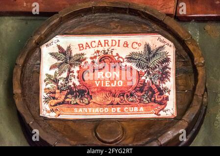 Musée du rhum Emilio Bacardi, Santiago de Cuba Banque D'Images