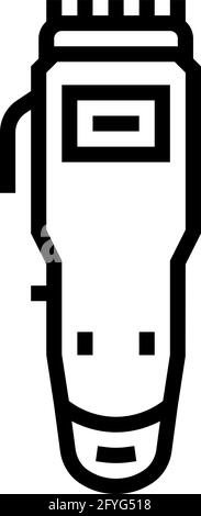 illustration vectorielle de l'icône de la ligne de gadget du coupe-herbe Illustration de Vecteur