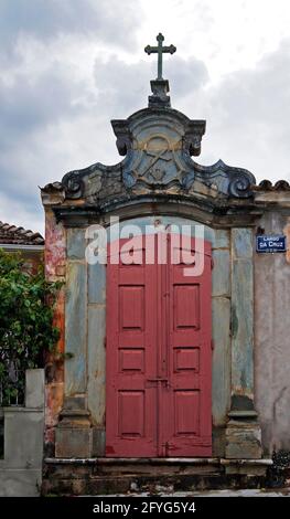 Petite chapelle de Sao Joao del Rei, Brésil Banque D'Images