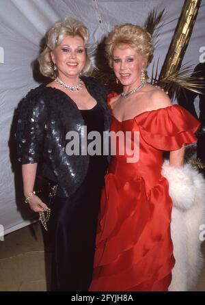 ZSA ZSA Gabor et Eva Gabor Circa années 80 crédit : Ralph Dominguez/MediaPunch Banque D'Images