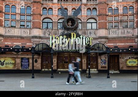 Vue générale du Palace Theatre vu à Londres, Grande-Bretagne. Banque D'Images