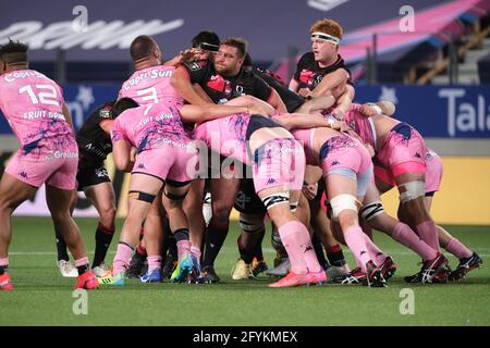 Paris, France. 29 mai 2021. Ruck of Stade Francais lors du championnat de rugby français Top 14 entre Stade Francais et Lyon LOU au stade Jean Bouin à Paris - France.Stade Francais a gagné 46:27 Credit: Pierre Stevenin/ZUMA Wire/Alay Live News Banque D'Images