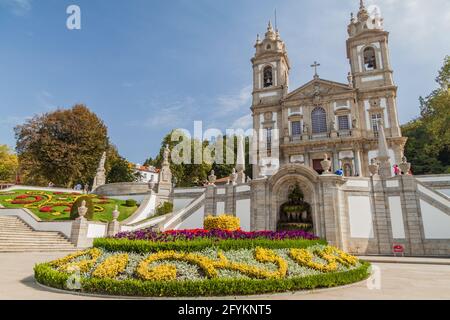 BRAGA, PORTUGAL - 16 OCTOBRE 2017 : église BOM Jesus do Monte près de Braga, Portugal Banque D'Images