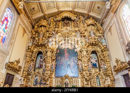 BRAGA, PORTUGAL - 15 OCTOBRE 2017 : autel de l'église Misericordia à Braga, Portugal Banque D'Images