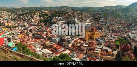 Panorama de Guanajuato, Mexique Banque D'Images