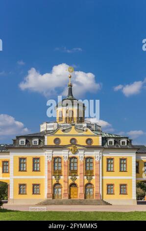 Façade du château historique Belvédère de Weimar, Allemagne Banque D'Images