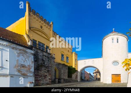 Paysage de ville dans la vieille ville de Veszprem, Hongrie Banque D'Images