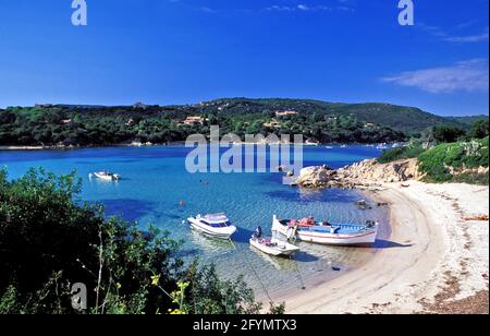 FRANCE, CORSE-DU-SUD (2A) PLAGE DE TIZZANO Banque D'Images