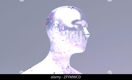 Éléments de base humains, illustration conceptuelle Banque D'Images