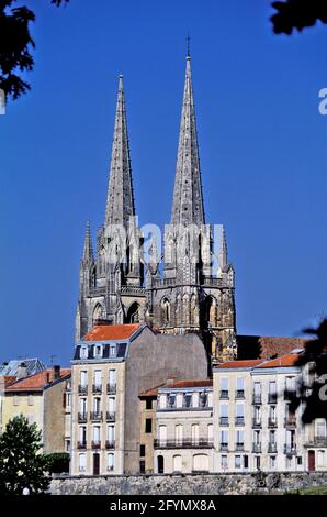 FRANCE. PYRÉNÉES-ATLANTIQUES (64) PAYS BASQUE. CATHÉDRALE SAINTE-MARIE (XIIIÈME SIÈCLE) DE BAYONNE. PATRIMOINE MONDIAL DE L'UNESCO DE 1998 Banque D'Images