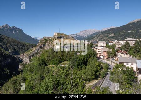 Briançon, France - 8 juillet 2020 : Briançon est une commune française, située dans le département des Hautes-Alpes et la région Provence-Alpes-Côte d'Azur. Banque D'Images