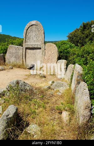 Dorgali, Tomba dei Giganti di s'Ena e Thomes (le tombeau des géants), Sardaigne. Italie Banque D'Images