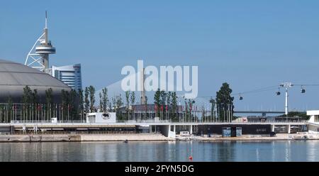 Parc des Nations - Parque das Nacoes à Lisbonne au Portugal, l'Expo areal Banque D'Images