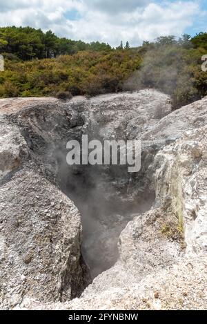 Merveilles naturelles à Waiotapu Thermal Wonderland, Rotorua en Nouvelle-Zélande Banque D'Images