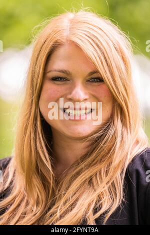 Oldenburg, Allemagne. 29 mai 2021. Christina-Johanne Schöder, a été élue à la conférence des délégués de l'Etat numérique comme candidate de tête sur la liste de position 3 de Bündnis 90/Die Grünen en Basse-Saxe pour la campagne électorale fédérale en Basse-Saxe. Credit: Mohssen Assanimoghaddam/dpa/Alay Live News Banque D'Images