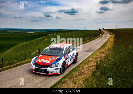 08 ROUILLARD Patrick, BARRAGE VAN NHINH Damien, Rouillard Patrick, Skoda Fabia, action pendant le Rallye du Touquet 2021, 1er tour du Championnat de France des Rallyes 2021, du 27 au 29 mai au Touquet, France - photo Damien Saulnier / DPPI Banque D'Images