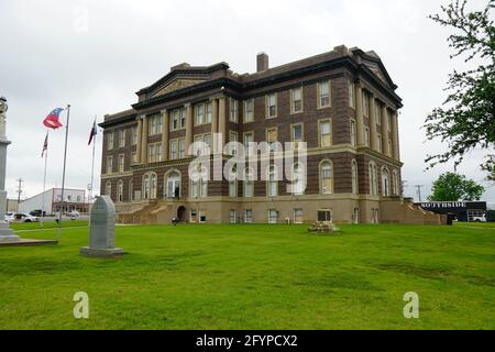 Palais de justice du comté de Mills à Goldthwaite, Texas Banque D'Images