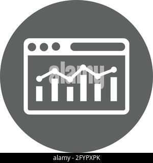 Icône AdWords, Campaign, Analytics. Belle conception et illustration vectorielle entièrement modifiable pour une utilisation commerciale, fichiers imprimés et présentations, Promot Illustration de Vecteur