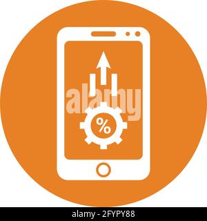 Illustration vectorielle simple de l'application, icône de développement d'application utilisée à des fins diverses. Illustration de Vecteur